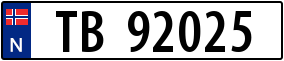 Truck License Plate